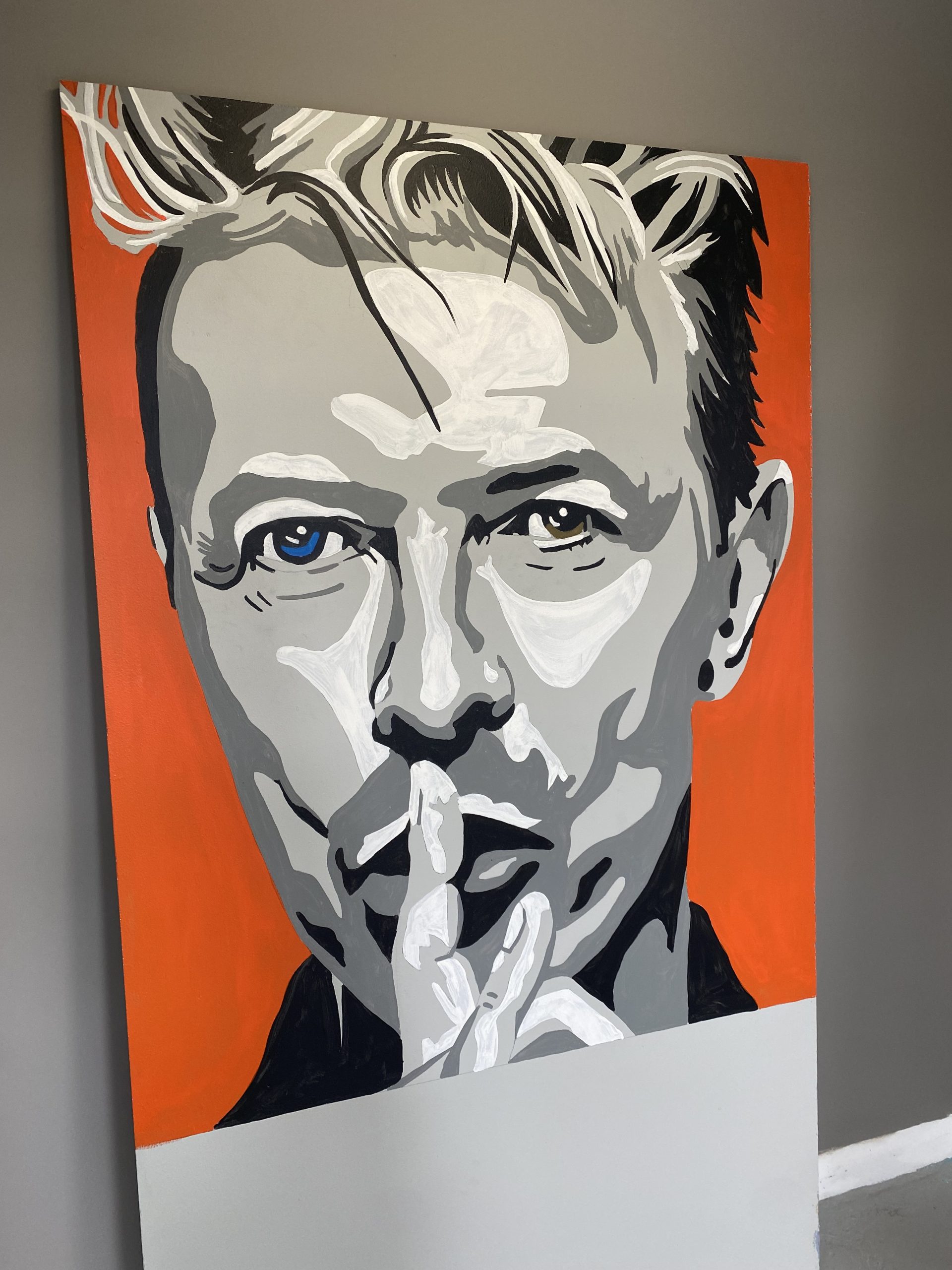 David Bowie Painting scaled
