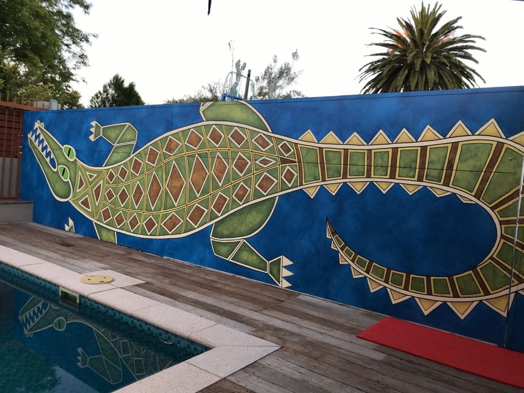 Stephen Delaney Crocodile Mural 2